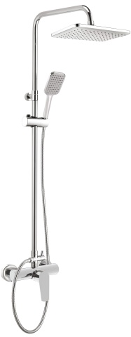 🚿 Pălărie de duș TUBO, cu baterie, reglabilă, finisaj cromat – Cod NUT_04XM - Img 1