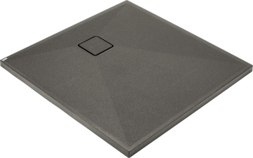 Correo Cădiță de duș din granit, pătrat, 80x80 cm Finisaj: Antracit KQR_T42B