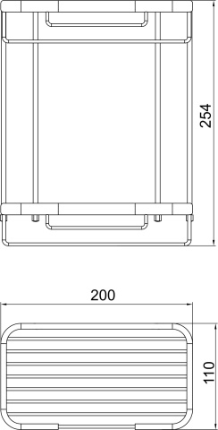 METALIA WIRE Etajeră cu două poliţe crom 6073,0 - Img 2