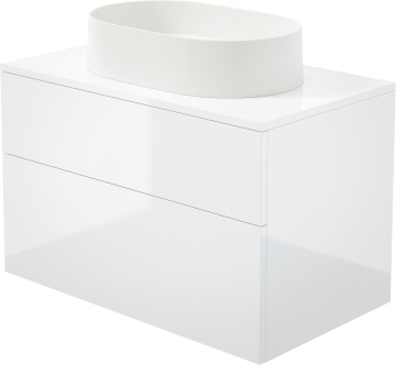 Prizma Mobilier de baie , cu chiuvetă din granit - 55x35 cm SD6B8SAU6S