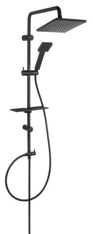 SHOWER SETS WITH RAINFALL Set bară duș fix cu pară duș mobilă negru NP24-BL