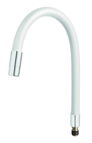 SPAREPARTS - MIXER SPOUTS Pipă flexibilă pentru baterie bucătărie alb W100W-B