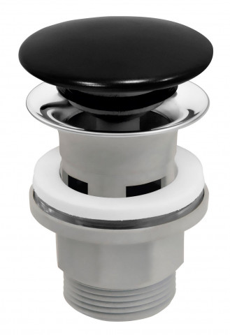 Ventil click-clack cu dop ceramic negru D1 1/4” - S288PPCB-B - Ferro - Img 1