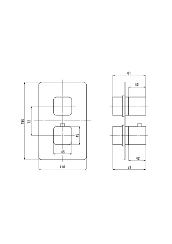 Therm Element extern, pentru BOX cu termostat Finisaj: Negru BXY_NECT - Img 2