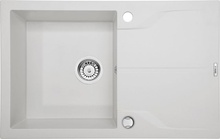 ANDANTE ALABASTER GRANITE SINK ONE BOWL WITH DRAINER WITH FITTING ZQN_A113 - Img 1