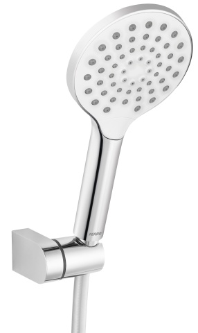 FIXED SHOWER SETS Set para dus 3 functii cu suport reglabil si furtun flexibil Mulo, crom - U334- Ferro - Img 1