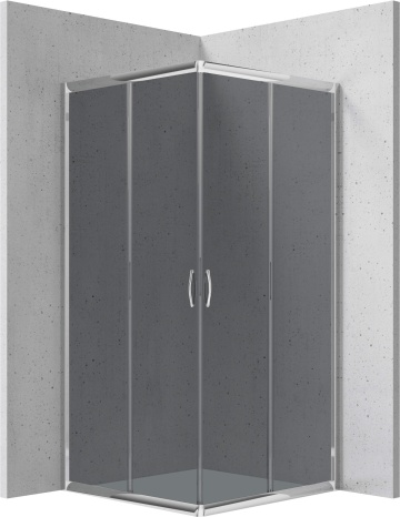 FUNKIA Cabină de duș, pătrat, 80x80 cm Finisaj: Crom KYC_442K