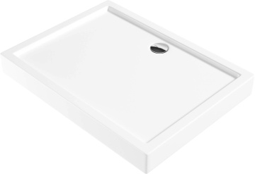 JASMIN Cădiță de duș din acrilat, rectangular, 100x80 cm Finisaj: Alb KGJ_046B