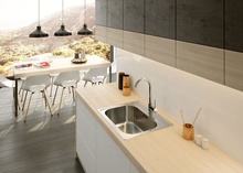 MAREDO SATIN SINK 1 BOWL WITH FITTING ZYU_0103 - Img 2