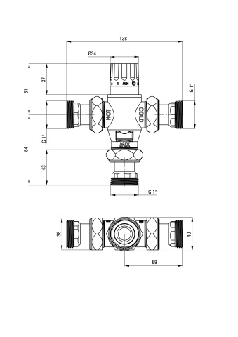 Press Baterie cu termostat centrală BCH_1X3T - Img 2