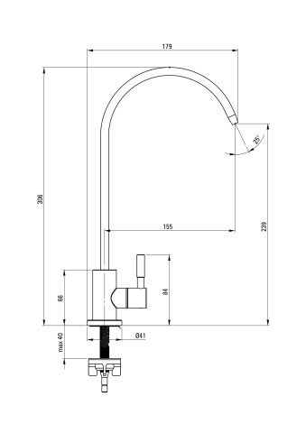 Robinet pentru apă filtrată Finisaj: Oțel periat BEZ_F62F - Img 2