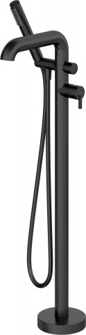 SILIA Baterie de podea cu cadru rotund - set de duș BQS_N17M Finisaj: negru - Img 1