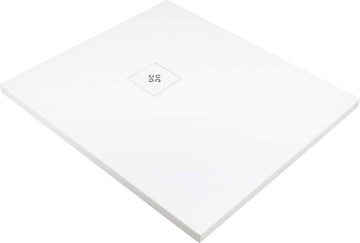 Silia Cădiță de duș din acrilat, rectangular, Finisaj: Alb KSKA01012B