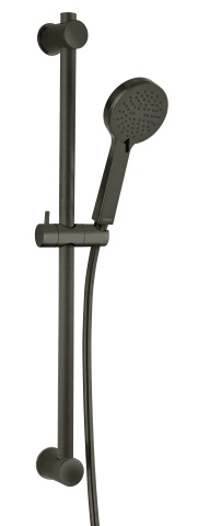 SLIDING SHOWER SETS Set bară duș, cu suport culisant gun metal N365GM