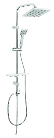SHOWER SETS WITH RAINFALL Set bară duș fix cu pară duș mobilă crom NP24