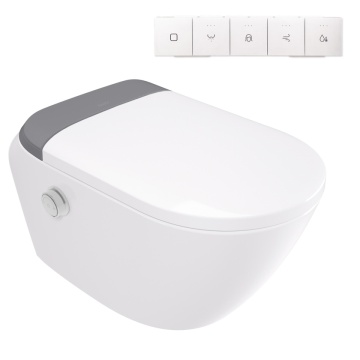 SILIA - Vas de toaletă inteligent cu capac automat - pro - alb - CSID6ZPW - Img 2