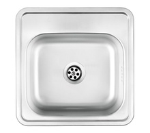 TECHNO SATIN SINK 1BOWL WITHOUT DRAINER WIT FITTING ZMU_0100