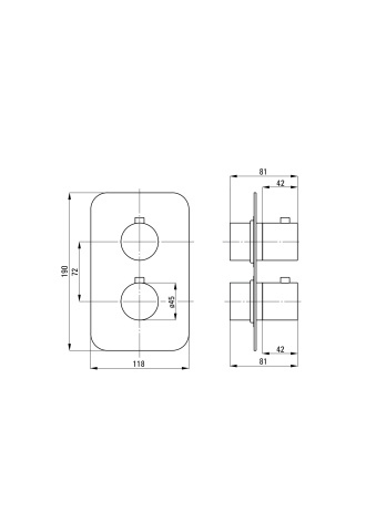 Therm Element extern, pentru BOX cu termostat Finisaj: Crom BXY_0EBT - Img 2