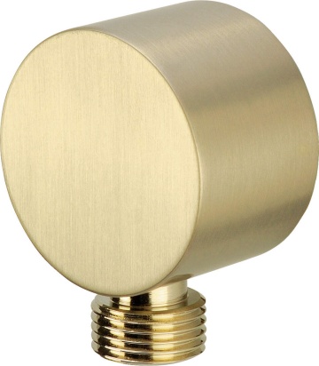 🔗 Cot conector pentru furtun, rotund, finisaj auriu periat – Cod NAC_R54K - Img 1