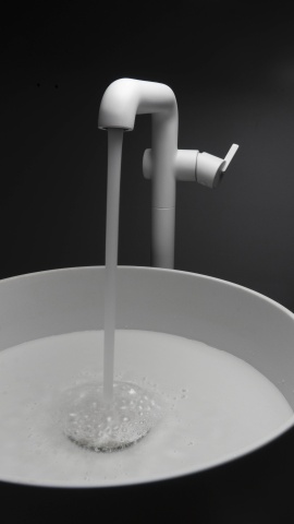 🚰 Baterie chiuvetă freestanding SILIA, finisaj bianco – Cod BQS_A2KK - Img 2