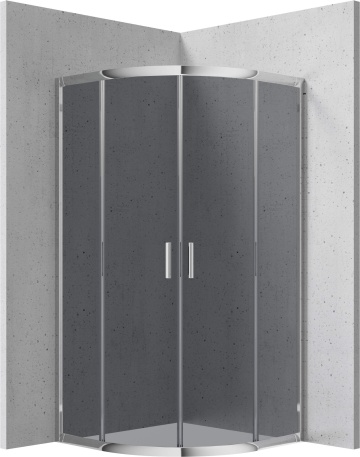 FUNKIA Cabină de duș, semicerc, 90x90 cm Finisaj: Crom KYP_451K