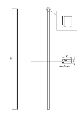 Kerria Plus Profil, Sistem Keria Plus, pentru uși glisante KTS_NP1X - Img 2