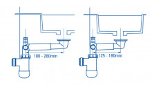 Sifon telescopic pentru lavoar - chiuveta din PVC Deante NHC_633K - Img 4