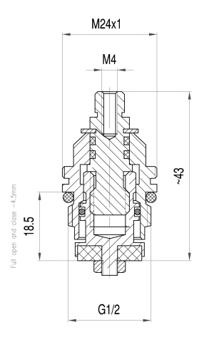 SPAREPARTS - MIXER HEADS Obertain clasic 1/2” pentru baterie cu dublă comandă G02 - Img 2