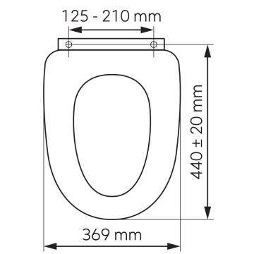 WC SEATS Capac WC din duroplast cu închidere lentă, alb - WC/SOFTNEW- Ferro - Img 2