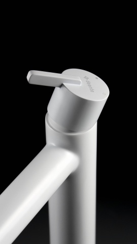 🚰 Baterie înaltă pentru chiuvetă SILIA – Finisaj Bianco – Cod BQS_A20K - Img 4