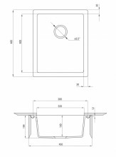 CORDA ALABASTER UNDERMOUNT GRANITE SINK WITH FITTING - Img 3