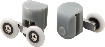 Role superioare, dublu, pentru sticle de 5 mm - FI 25 mm Finisaj: XKCA2RU04