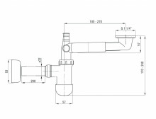 Sifon telescopic pentru lavoar - chiuveta din PVC Deante NHC_633K - Img 5