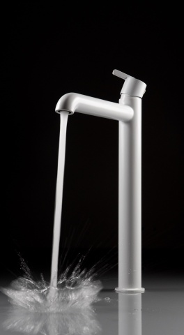 🚰 Baterie înaltă pentru chiuvetă SILIA – Finisaj Bianco – Cod BQS_A20K - Img 5