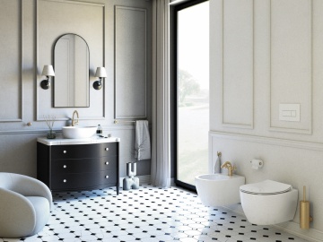 🚰 Baterie înaltă pentru chiuvetă TEMISTO – Finisaj Alamă – Cod BQT_M20K - Img 3