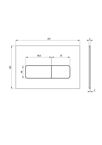 Buton de activare, pentru sistemele îngropate - delicat Finisaj: Auriu periat CST_R51P - Img 2