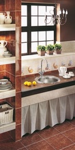 CORNETTO 1-BOWL S/S SINK, ROUND, WITH COLLAR, WITH FITTINGS, SATIN ZHC_0813 - Img 2