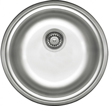 CORNETTO 1-BOWL S/S SINK, ROUND, WITH FITTINGS, SATIN ZHC_0803 - Img 1