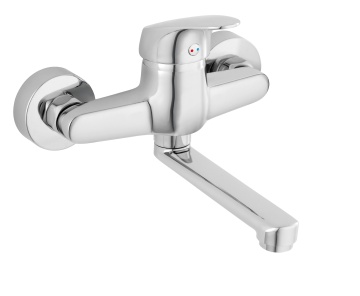 FERRO ONE Baterie perete lavoar cu pipă pivotantă crom BFO3-LB