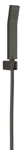 FIXED SHOWER SETS Set pară duș, cu suport reglabil și furtun flexibil gun metal U155GM