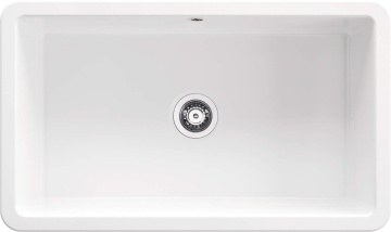 LUMI – Chiuvetă Ceramică, 1 Cuvă, ZCU_610D Finisaj Alb Lucios 🏡✨ - Img 1