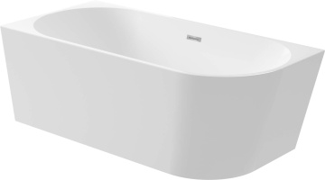 Silia Cadă freestanding, colț - stânga - 140 cm Finisaj: Alb KDS_014L
