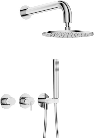 Silia - Set de duș încastrat cu baterie orizontală NQS_00YK Finisaj: crom - Img 1