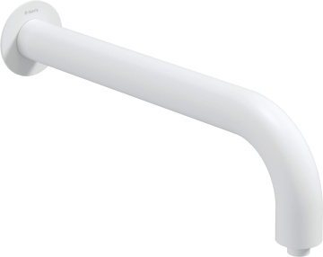 Silia Țeavă de duș, montare pe perete - 380 mm Finisaj: Alb NQS_A41K
