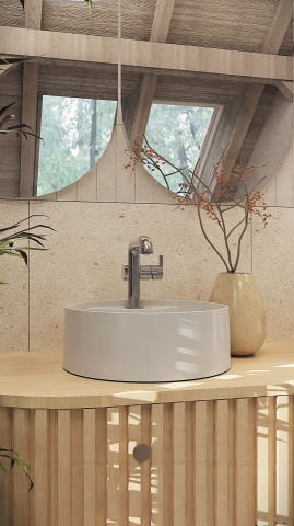 🔹 SILIA – Baterie pentru chiuvetă cu pipă dreptunghiulară, finisaj cromat BQS_024M - Img 3