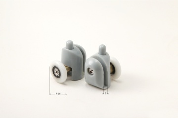 🚪 Role inferioare detașabile pentru sticlă de 5 mm – Set 2 buc. – FI 25 mm – Cod XKCA2RU05 - Img 2