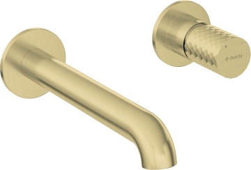 🚰 Baterie încastrată pentru chiuvetă SILIA HEXA – Finisaj auriu periat – Cod BHS_R54L - Img 1