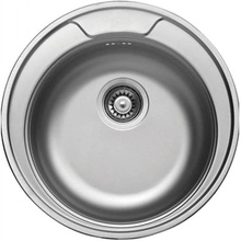 CORNETTO 1-BOWL S/S SINK, ROUND, WITH COLLAR, WITH FITTINGS, DECOR ZHC_3813 - Img 1