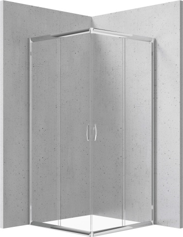 FUNKIA Cabină de duș, pătrat, 90 cm Finisaj: Crom KYC_041K