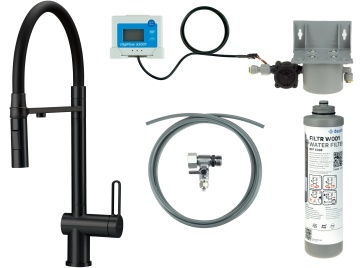 Magnetic Baterie pentru bucătărie, cu kit de filtrare a apei, cu pipă elastică BRMFN75M